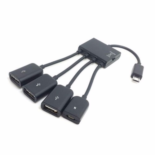 Micro Usb Otg 3 Puertos Cable Adaptador Tablet Teléfono